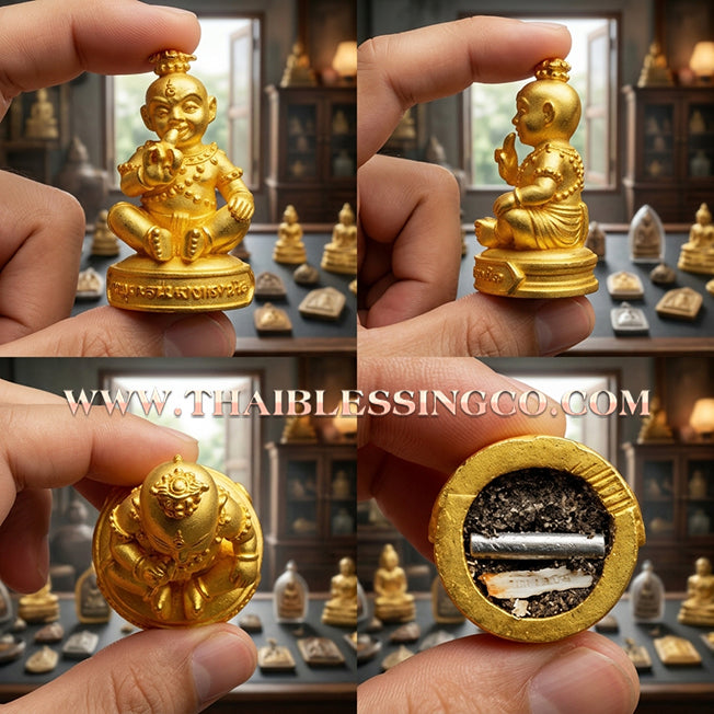 👦 Sacred "Guman Thong Kam-Noet" (The Origin Series) – Gold-Plated Samrit Alloy Edition: Luang Pu Nen Kaew, Wat Ban Kaset Thung Setthi (2013) – The Ultimate Engine for Explosive Sales, Guardian Protection, and Unstoppable Financial Luck!