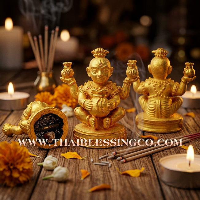 👦 Sacred "Guman Thong Kam-Noet" (The Origin Series) – Gold-Plated Samrit Alloy Edition: Luang Pu Nen Kaew, Wat Ban Kaset Thung Setthi (2013) – The Ultimate Engine for Explosive Sales, Guardian Protection, and Unstoppable Financial Luck!