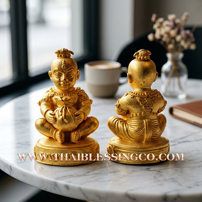 👦 Sacred "Guman Thong Kam-Noet" (The Origin Series) – Gold-Plated Samrit Alloy Edition: Luang Pu Nen Kaew, Wat Ban Kaset Thung Setthi (2013) – The Ultimate Engine for Explosive Sales, Guardian Protection, and Unstoppable Financial Luck!