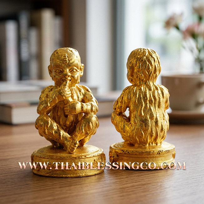 👦 Sacred "Guman Thong Kam-Noet" (The Origin Series) – Gold-Plated Samrit Alloy Edition: Luang Pu Nen Kaew, Wat Ban Kaset Thung Setthi (2013) – The Ultimate Engine for Explosive Sales, Guardian Protection, and Unstoppable Financial Luck!