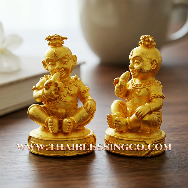 👦 Sacred "Guman Thong Kam-Noet" (The Origin Series) – Gold-Plated Samrit Alloy Edition: Luang Pu Nen Kaew, Wat Ban Kaset Thung Setthi (2013) – The Ultimate Engine for Explosive Sales, Guardian Protection, and Unstoppable Financial Luck!