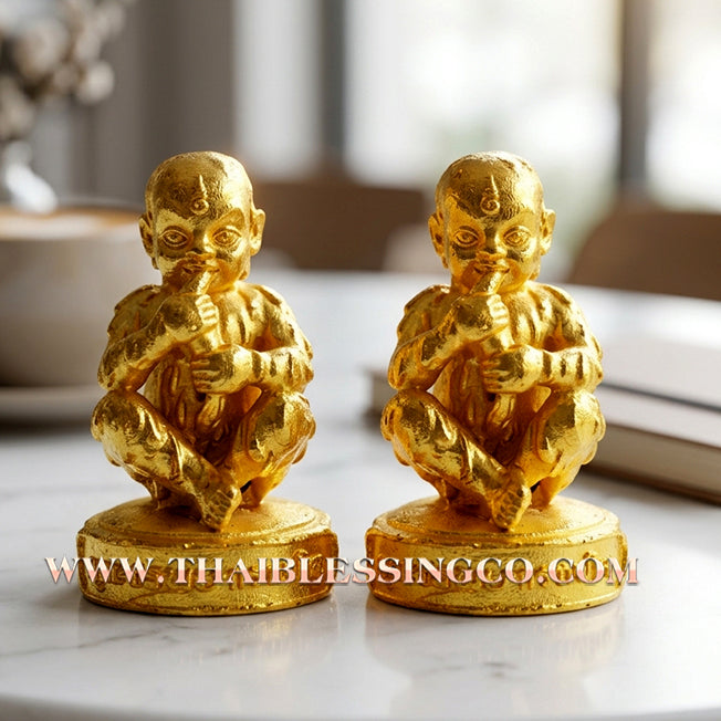 👦 Sacred "Guman Thong Kam-Noet" (The Origin Series) – Gold-Plated Samrit Alloy Edition: Luang Pu Nen Kaew, Wat Ban Kaset Thung Setthi (2013) – The Ultimate Engine for Explosive Sales, Guardian Protection, and Unstoppable Financial Luck!