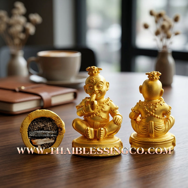 👦 Sacred "Guman Thong Kam-Noet" (The Origin Series) – Gold-Plated Samrit Alloy Edition: Luang Pu Nen Kaew, Wat Ban Kaset Thung Setthi (2013) – The Ultimate Engine for Explosive Sales, Guardian Protection, and Unstoppable Financial Luck!