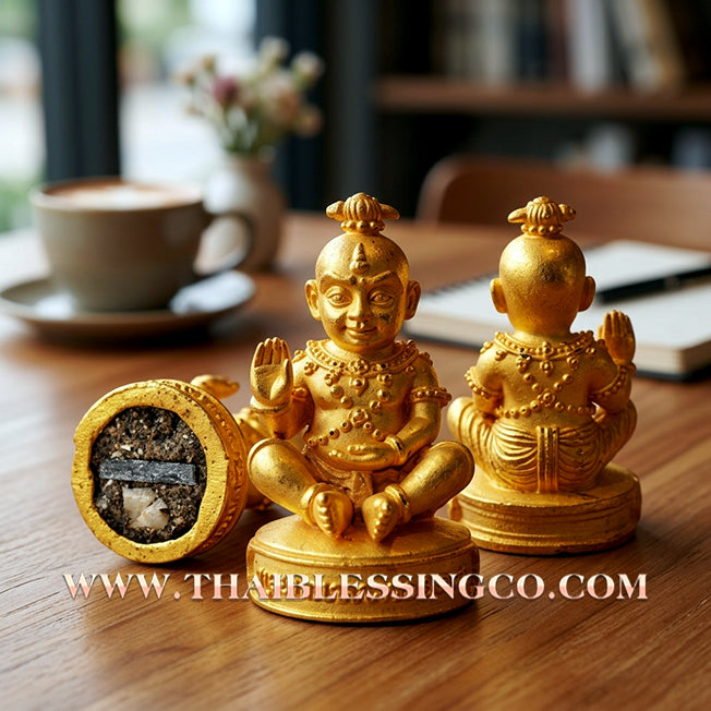👦 Sacred "Guman Thong Kam-Noet" (The Origin Series) – Gold-Plated Samrit Alloy Edition: Luang Pu Nen Kaew, Wat Ban Kaset Thung Setthi (2013) – The Ultimate Engine for Explosive Sales, Guardian Protection, and Unstoppable Financial Luck!