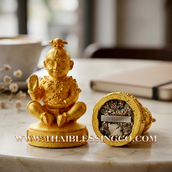 👦 Sacred "Guman Thong Kam-Noet" (The Origin Series) – Gold-Plated Samrit Alloy Edition: Luang Pu Nen Kaew, Wat Ban Kaset Thung Setthi (2013) – The Ultimate Engine for Explosive Sales, Guardian Protection, and Unstoppable Financial Luck!