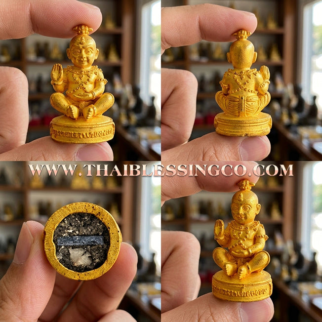 👦 Sacred "Guman Thong Kam-Noet" (The Origin Series) – Gold-Plated Samrit Alloy Edition: Luang Pu Nen Kaew, Wat Ban Kaset Thung Setthi (2013) – The Ultimate Engine for Explosive Sales, Guardian Protection, and Unstoppable Financial Luck!