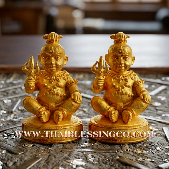 👦 Sacred "Guman Thong Kam-Noet" (The Origin Series) – Gold-Plated Samrit Alloy Edition: Luang Pu Nen Kaew, Wat Ban Kaset Thung Setthi (2013) – The Ultimate Engine for Explosive Sales, Guardian Protection, and Unstoppable Financial Luck!