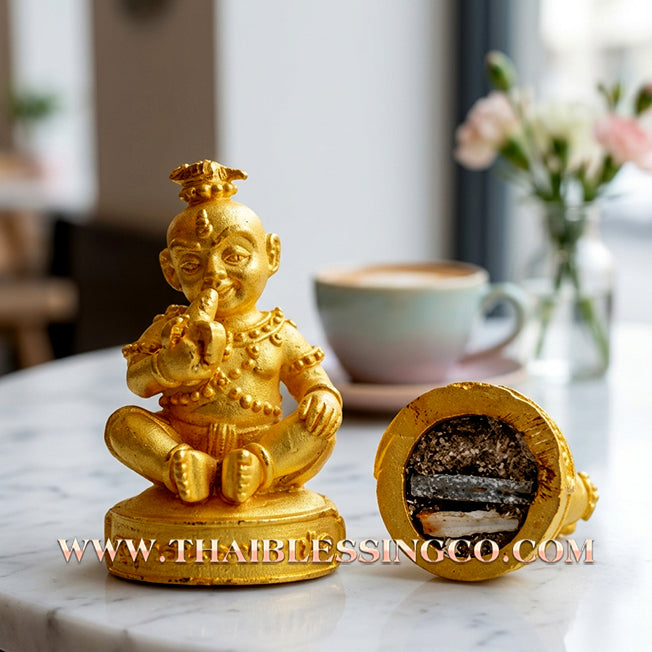 👦 Sacred "Guman Thong Kam-Noet" (The Origin Series) – Gold-Plated Samrit Alloy Edition: Luang Pu Nen Kaew, Wat Ban Kaset Thung Setthi (2013) – The Ultimate Engine for Explosive Sales, Guardian Protection, and Unstoppable Financial Luck!