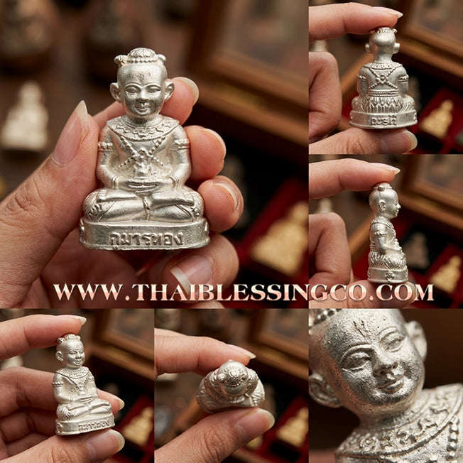 👦 Sacred "Guman Thong Plot Nee" (The Debt-Clearing Millionaire) – Sandblasted Silver Plated Edition: The Ultimate Engine for Financial Liberation, Rapid Wealth Accumulation, and Total Prosperity!