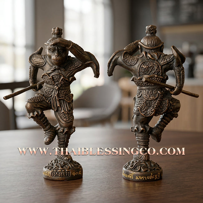 ✨🔥 Sacred "Heng Jia" (The Monkey God / Great Sage Equal to Heaven) – Blackened Bronze "Debt-Clearing Millionaire" Edition: Luang Pu Key, Wat Sri Lamyong (2012) – The Ultimate Engine for Financial Freedom, Market Dominance, and Unstoppable Victory!
