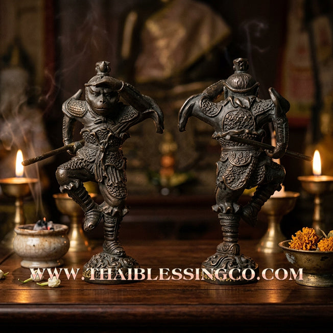 ✨🔥 Sacred "Heng Jia" (The Monkey God / Great Sage Equal to Heaven) – Blackened Bronze "Debt-Clearing Millionaire" Edition: Luang Pu Key, Wat Sri Lamyong (2012) – The Ultimate Engine for Financial Freedom, Market Dominance, and Unstoppable Victory!