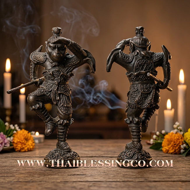 ✨🔥 Sacred "Heng Jia" (The Monkey God / Great Sage Equal to Heaven) – Blackened Bronze "Debt-Clearing Millionaire" Edition: Luang Pu Key, Wat Sri Lamyong (2012) – The Ultimate Engine for Financial Freedom, Market Dominance, and Unstoppable Victory!