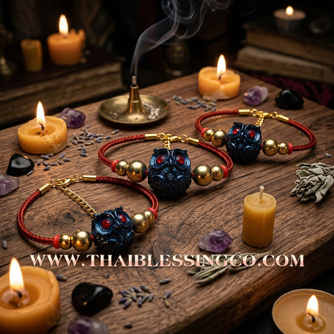 ✨🕉️ Sacred Iridescent "Jewel Beetle" Bronze Phaya Nok Thue Thue (Great Owl of Fortune): Kruba Tao, Wat Ubosot Ban Lao (2020 Exclusive Edition) – The Ultimate Lanna Talisman for Mystical Wealth, Trade Dominance, and Infinite Abundance