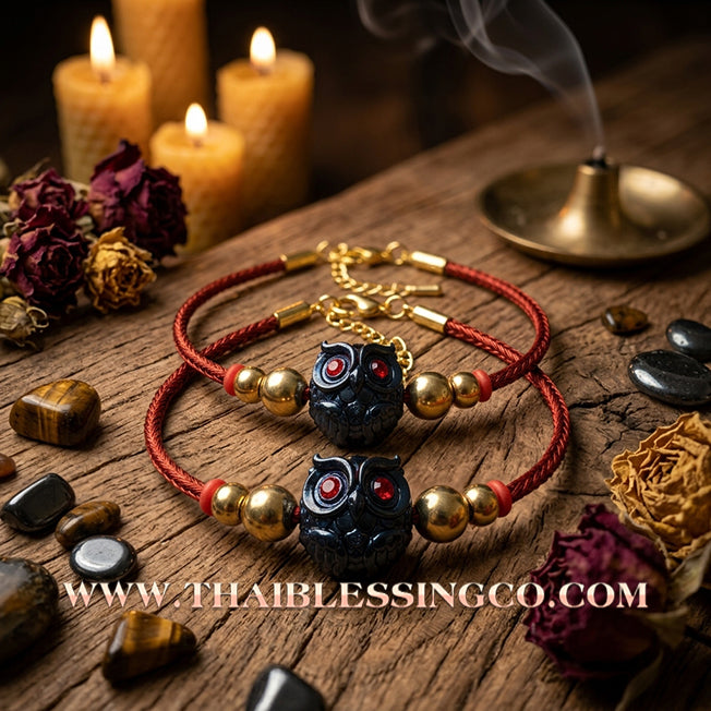 ✨🕉️ Sacred Iridescent "Jewel Beetle" Bronze Phaya Nok Thue Thue (Great Owl of Fortune): Kruba Tao, Wat Ubosot Ban Lao (2020 Exclusive Edition) – The Ultimate Lanna Talisman for Mystical Wealth, Trade Dominance, and Infinite Abundance