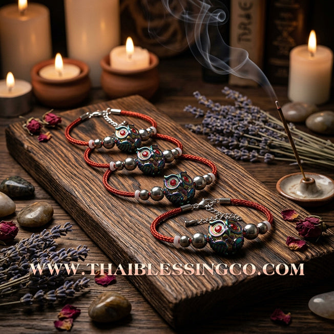 ✨🕉️ Sacred Iridescent "Rainbow" Bronze Phaya Nok Thue Thue (Great Owl of Fortune): Kruba Tao, Wat Ubosot Ban Lao (2020 Exclusive Edition) – The Ultimate Lanna Talisman for Multi-Dimensional Wealth, Trade Mastery, and Infinite Abundance