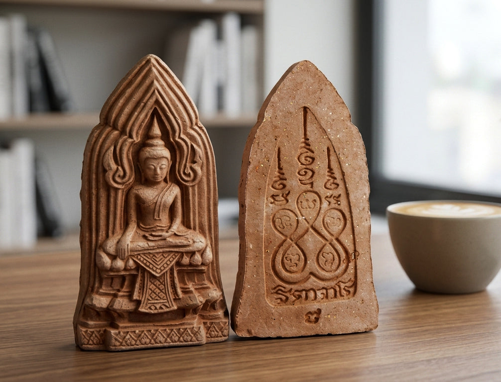 🧱 Sacred "Khon Samo" Earth-Baked Amulet - The Anchor of Destiny & Ultimate Protection (2015 Legacy Edition) - Blessed by Luang Phor Jai, Wat Phraya Yat