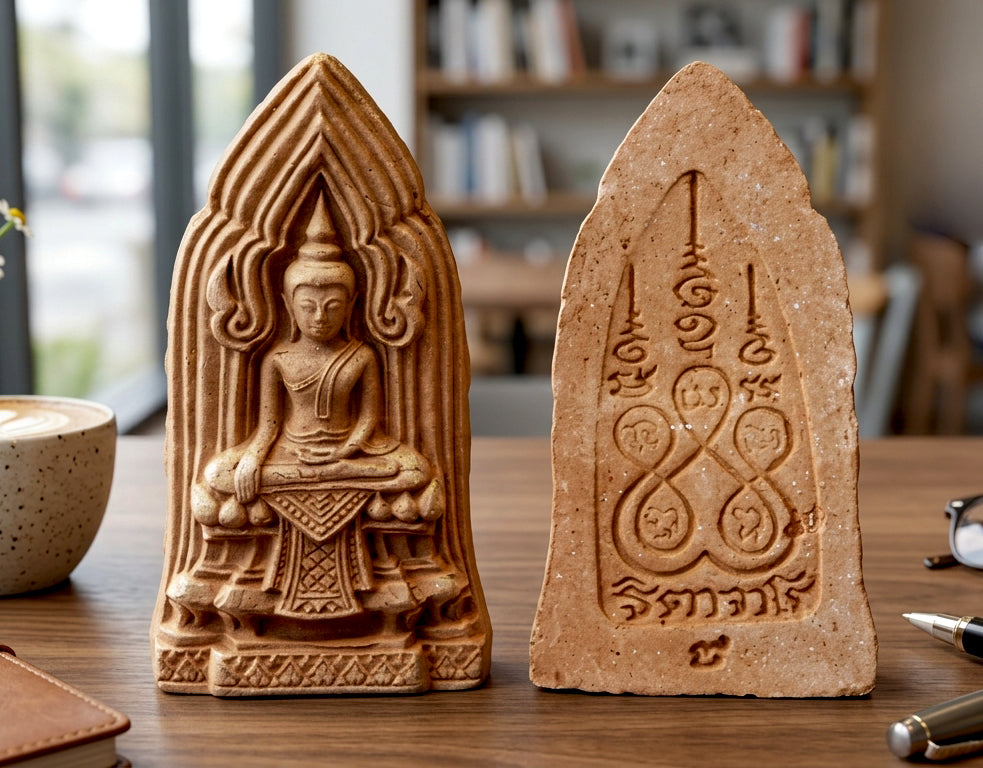 🧱 Sacred "Khon Samo" Earth-Baked Amulet - The Anchor of Destiny & Ultimate Protection (2015 Legacy Edition) - Blessed by Luang Phor Jai, Wat Phraya Yat