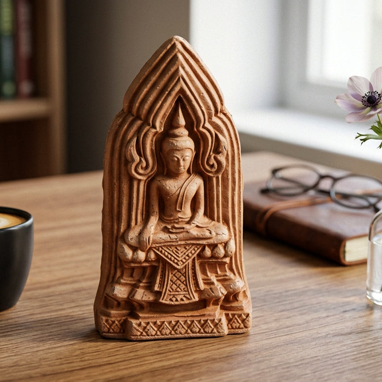 🧱 Sacred "Khon Samo" Earth-Baked Amulet - The Anchor of Destiny & Ultimate Protection (2015 Legacy Edition) - Blessed by Luang Phor Jai, Wat Phraya Yat