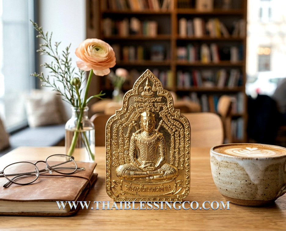 🛡️ Sacred Khun Krai & The Triple Phlai Sorcerers Medallion - Ultimate Warrior-King & Charisma Talisman (2012 Limited Edition) - Blessed by Luang Pu Chan, Wat Don Sanuan - Premium Alpaca Silver Finish