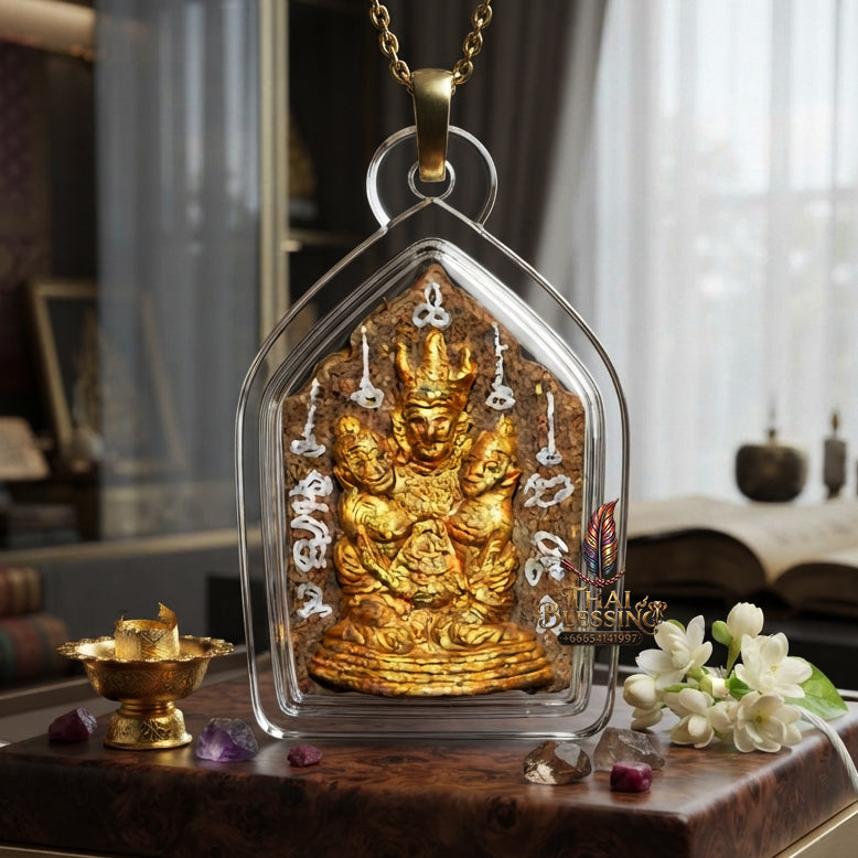 ✨ [The Supreme Master of Absolute Attraction] Sacred "Khun Phaen Lanna - Phaya Khao Kham" (Lanna Golden-Horned King) – "Saneh Nang Kruan" (The Charms of the Yearning Maiden) Edition – Master-Blessed by Kruba Nong, Wat Uthaitharam (2026)