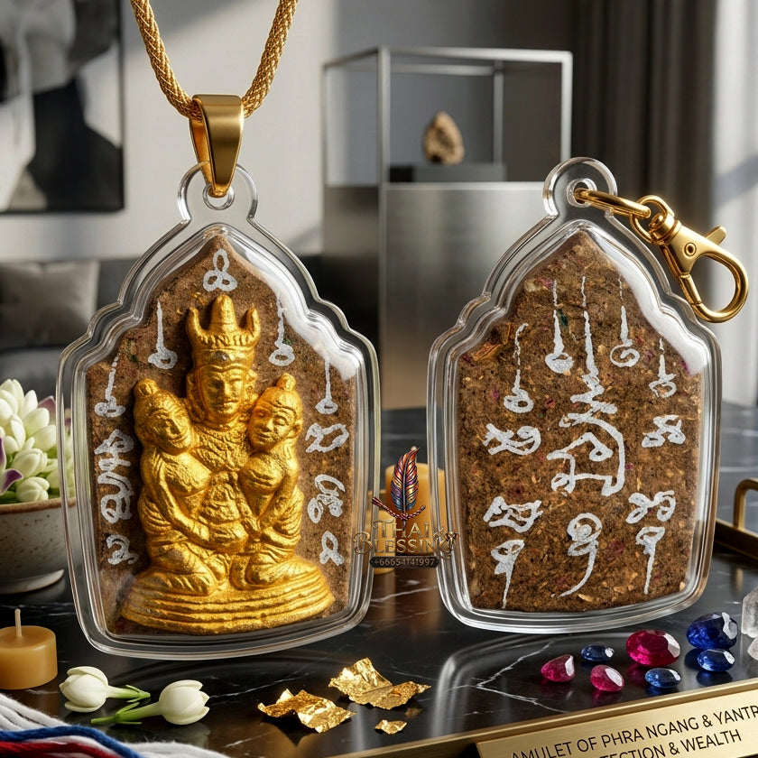 ✨ [The Supreme Master of Absolute Attraction] Sacred "Khun Phaen Lanna - Phaya Khao Kham" (Lanna Golden-Horned King) – "Saneh Nang Kruan" (The Charms of the Yearning Maiden) Edition – Master-Blessed by Kruba Nong, Wat Uthaitharam (2026)