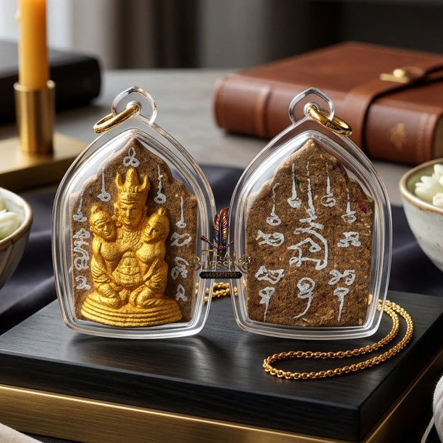 ✨ [The Supreme Master of Absolute Attraction] Sacred "Khun Phaen Lanna - Phaya Khao Kham" (Lanna Golden-Horned King) – "Saneh Nang Kruan" (The Charms of the Yearning Maiden) Edition – Master-Blessed by Kruba Nong, Wat Uthaitharam (2026)