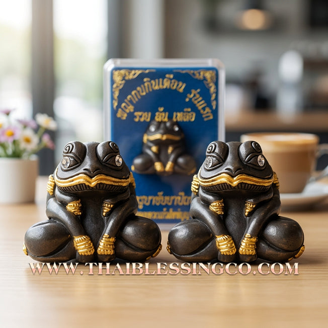 🐸 Sacred "Kop Kin Duean" (Moon-Eating Toad) – Ruay Lon Luea (Overflowing Wealth) Edition: Khru Ba Chaiya Patthaphi, Doi Duangkaeo Sapphanyu (2019) – The Ultimate Engine for Financial Eclipse, Market Dominance, and Absolute Prosperity!
