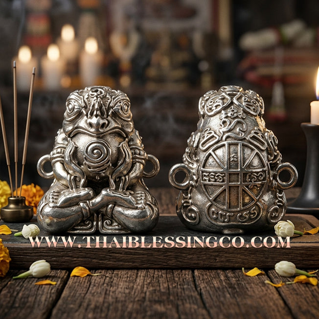 🐸 Sacred "Kop Kin Duean" (Moon-Eating Toad) – Ruay Lon Luea (Overflowing Wealth) Edition: Khru Ba Chaiya Patthaphi, Doi Duangkaeo Sapphanyu (2019) – The Ultimate Engine for Financial Eclipse, Market Dominance, and Absolute Prosperity!