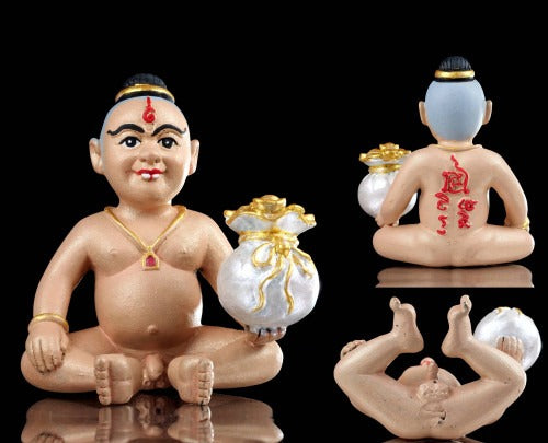 👦 Sacred "Kuman Chaosua Noi" (The Little Tycoon) – Painted Altar Edition: Ajarn Weerathep Yan Khru Prasit (2017) – The Mystical Financial Engine for Rapid Wealth, Market Intuition, and Sovereign Protection!