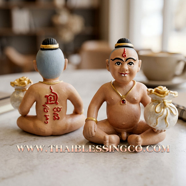 👦 Sacred "Kuman Chaosua Noi" (The Little Tycoon) – Painted Altar Edition: Ajarn Weerathep Yan Khru Prasit (2017) – The Mystical Financial Engine for Rapid Wealth, Market Intuition, and Sovereign Protection!