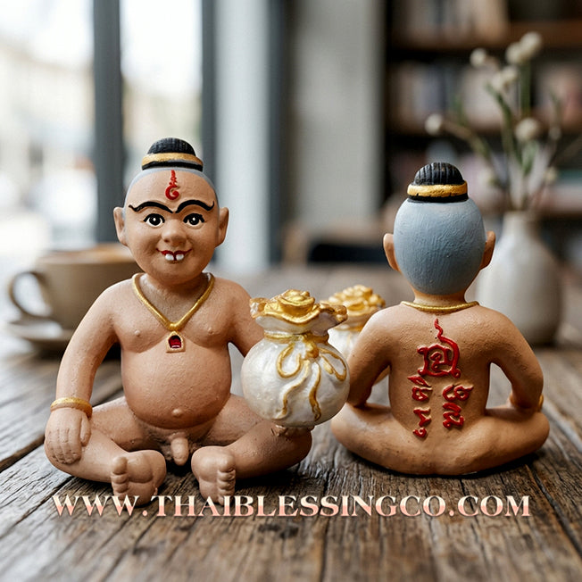 👦 Sacred "Kuman Chaosua Noi" (The Little Tycoon) – Painted Altar Edition: Ajarn Weerathep Yan Khru Prasit (2017) – The Mystical Financial Engine for Rapid Wealth, Market Intuition, and Sovereign Protection!
