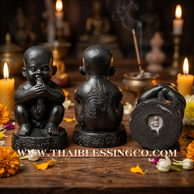 🔥 Sacred "Kuman Dut Rok" (The Child Deity of Perpetual Sustenance) – Altar Statue: Luang Phor Suea, Wat Don Yai Phuean, Sing Buri (2013) – The Infinite Engine for Rapid Wealth, Market Dominance, and Unstoppable Good Fortune!