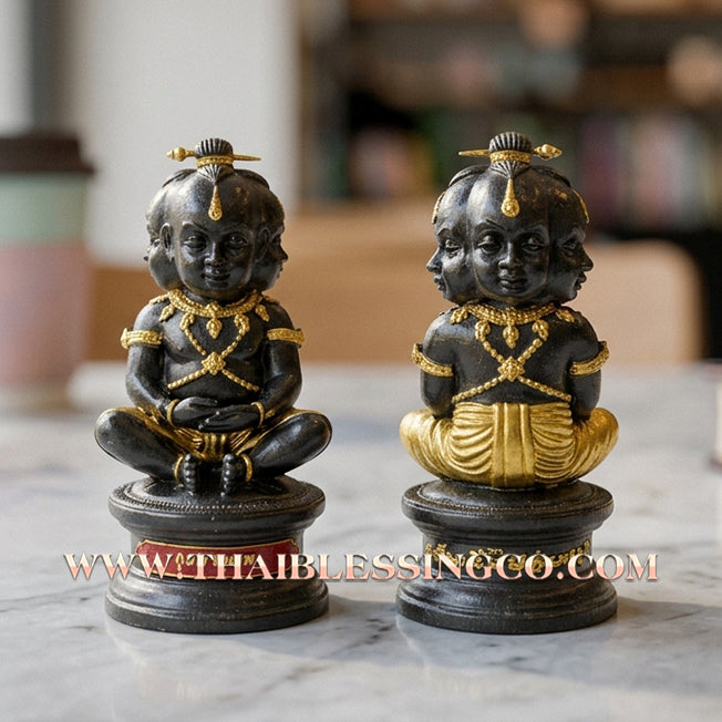 👦 Sacred "Kuman Jatu-Thep" (The Four Celestial Kumaras) – Bucha Statue Edition: Luang Pu Nen Kaeo (2013) – The Ultimate Engine for Wealth Manifestation, Business Guardianship, and Unstoppable Trade!