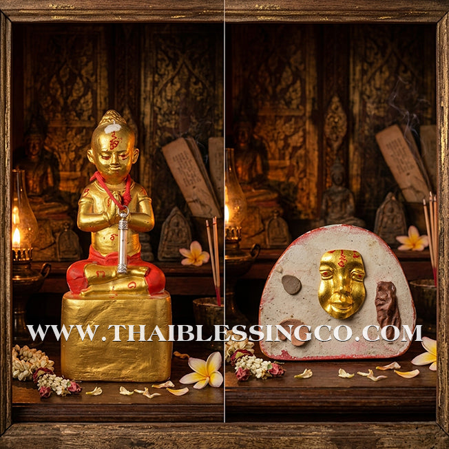 👶Sacred "Kuman Mangkhang" (The Abundant Wealth Child) – Altar Edition: Phra-achan Supphasit, Wat Bang Namchon – The Divine Engine for Commercial Dominance, Infinite Luck, and Unstoppable Life Elevation!