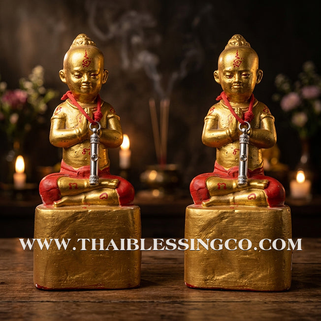 👶Sacred "Kuman Mangkhang" (The Abundant Wealth Child) – Altar Edition: Phra-achan Supphasit, Wat Bang Namchon – The Divine Engine for Commercial Dominance, Infinite Luck, and Unstoppable Life Elevation!