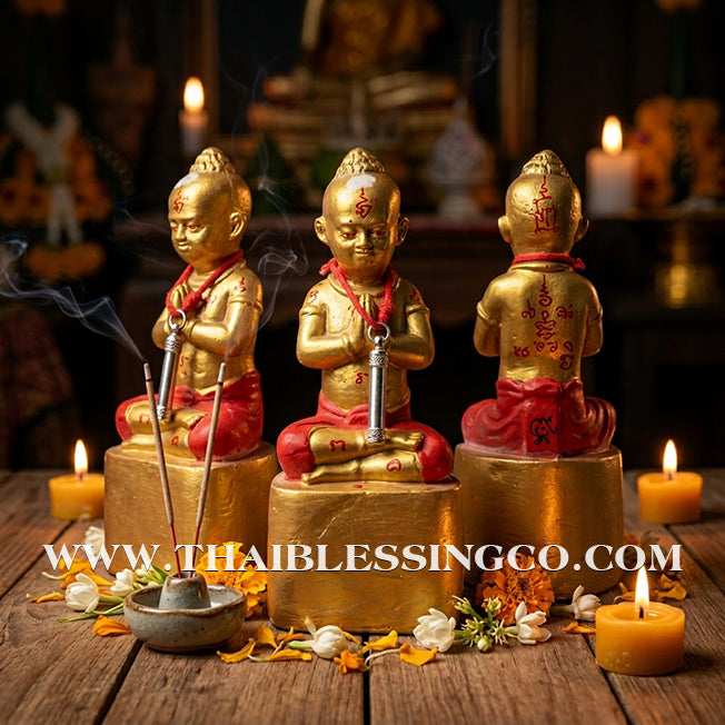 👶Sacred "Kuman Mangkhang" (The Abundant Wealth Child) – Altar Edition: Phra-achan Supphasit, Wat Bang Namchon – The Divine Engine for Commercial Dominance, Infinite Luck, and Unstoppable Life Elevation!
