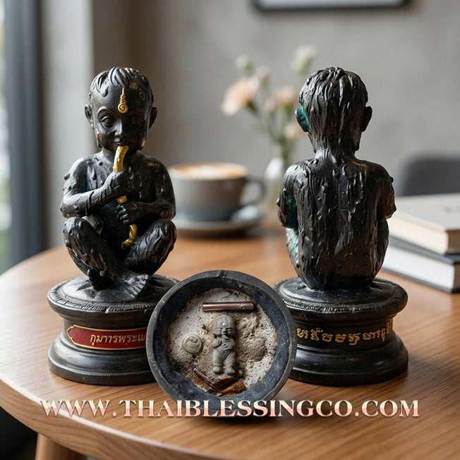 👦 Sacred "Kuman Phrai Kaeo" (The Radiant Gem Kumara) – Bucha Statue Edition: Luang Pu Nen Kaeo (2013) – The Ultimate Engine for Wealth Manifestation, Unstoppable Trade, and Market Dominance!