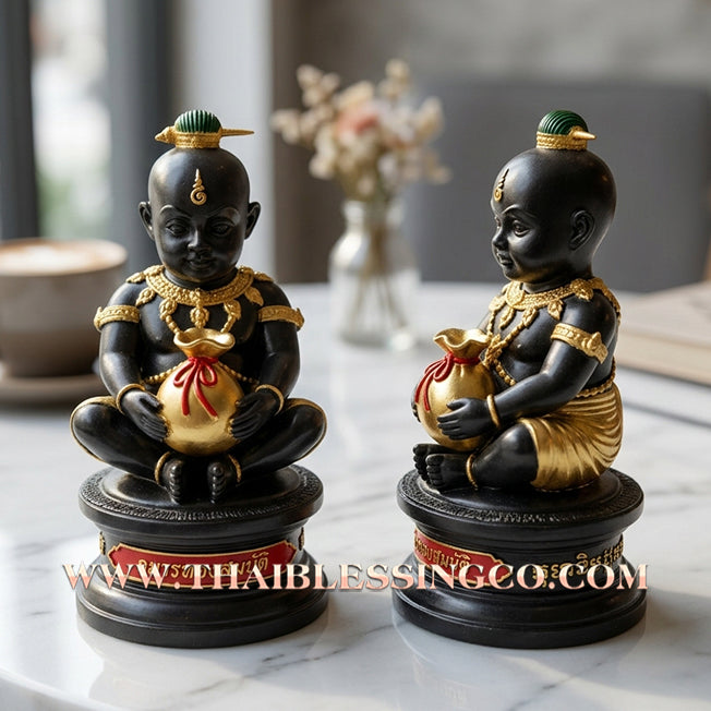 👦 Sacred "Kuman Thep Koet-Sap" (The Celestial Wealth-Generating Kumara) – Bucha Statue Edition: Luang Pu Nen Kaeo (2013) – The Divine Engine for Financial Birth, Market Dominance, and Infinite Abundance!