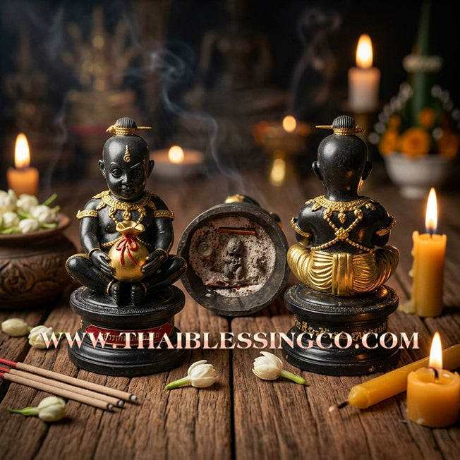 👦 Sacred "Kuman Thep Koet-Sap" (The Celestial Wealth-Generating Kumara) – Bucha Statue Edition: Luang Pu Nen Kaeo (2013) – The Divine Engine for Financial Birth, Market Dominance, and Infinite Abundance!