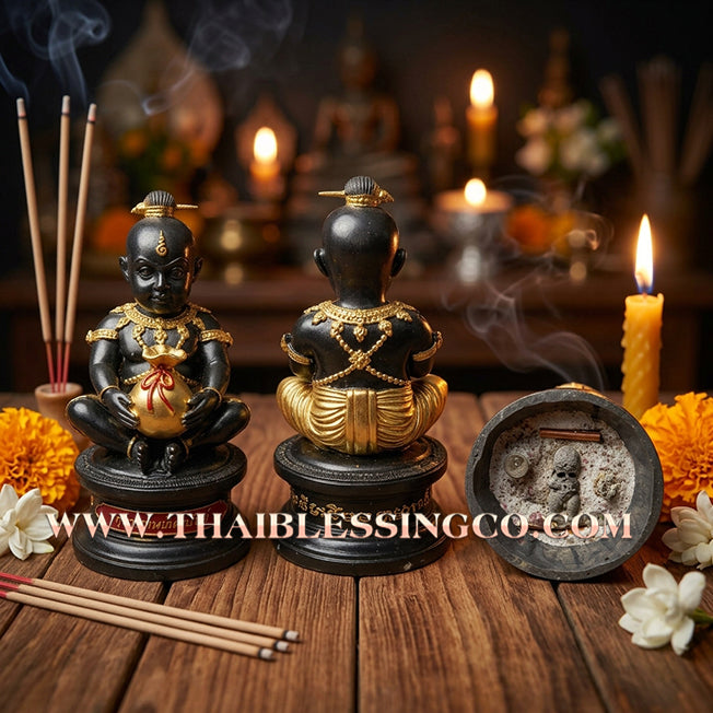 👦 Sacred "Kuman Thep Koet-Sap" (The Celestial Wealth-Generating Kumara) – Bucha Statue Edition: Luang Pu Nen Kaeo (2013) – The Divine Engine for Financial Birth, Market Dominance, and Infinite Abundance!