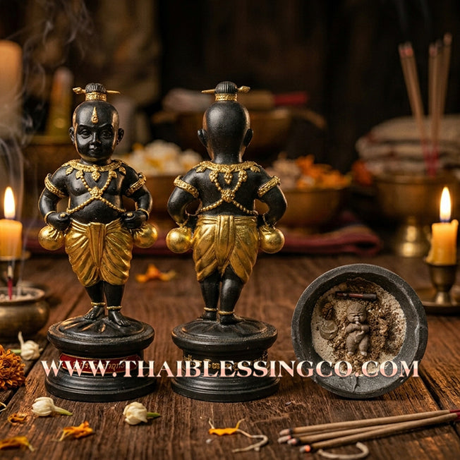 👦 Sacred "Kuman Thep Nawa-Rit" (The Celestial Boy of Ninefold Miracles) – Bucha Statue Edition: Luang Pu Nen Kaeo (2013) – The Divine Engine for Miraculous Wealth, Commercial Victory, and Sovereign Protection!