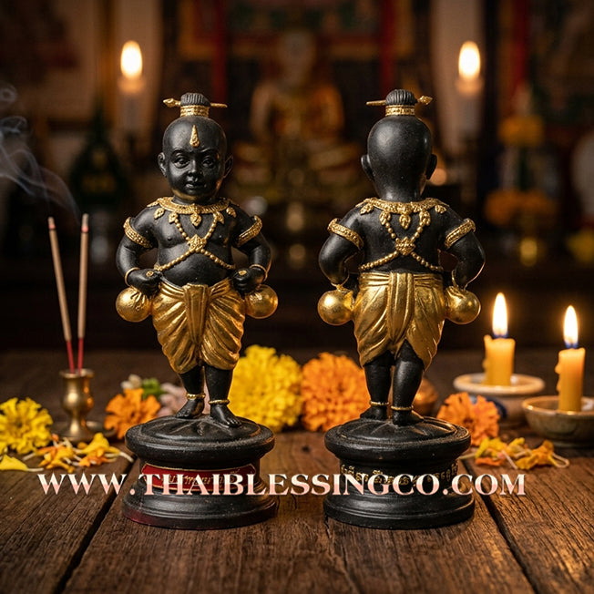 👦 Sacred "Kuman Thep Nawa-Rit" (The Celestial Boy of Ninefold Miracles) – Bucha Statue Edition: Luang Pu Nen Kaeo (2013) – The Divine Engine for Miraculous Wealth, Commercial Victory, and Sovereign Protection!