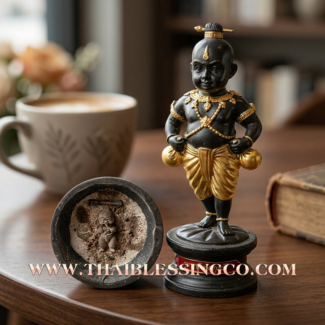 👦 Sacred "Kuman Thep Nawa-Rit" (The Celestial Boy of Ninefold Miracles) – Bucha Statue Edition: Luang Pu Nen Kaeo (2013) – The Divine Engine for Miraculous Wealth, Commercial Victory, and Sovereign Protection!