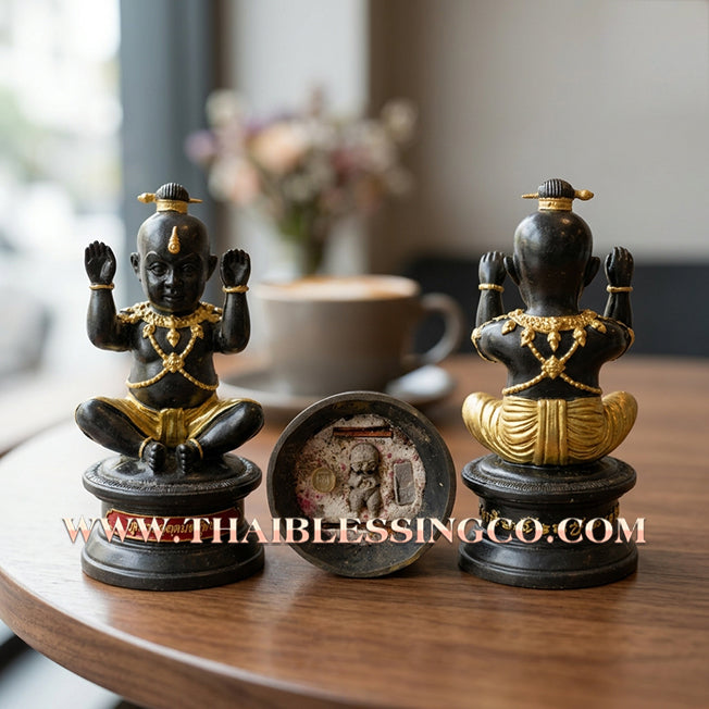 👦 Sacred "Kuman Thep Nopphakhun" (The Nine-Fortune Celestial Kumara) – Bucha Statue Edition: Luang Pu Nen Kaeo (2013) – The Divine Engine for Wealth Manifestation, Unstoppable Trade, and Celestial Guardianship!