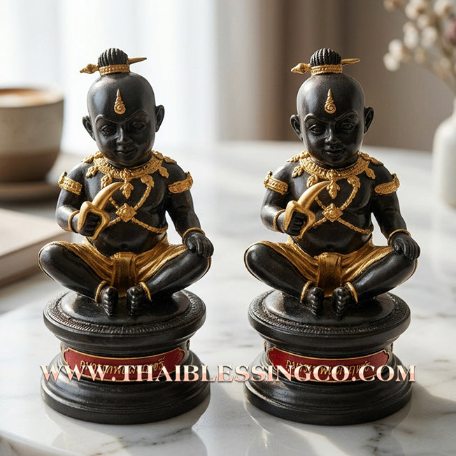 👦 Sacred "Kuman Thep Saeng-Phet" (The Diamond Light Celestial Kumara) – Bucha Statue Edition: Luang Pu Nen Kaeo (2013) – The Divine Engine for Radiant Wealth, Market Dominance, and Unstoppable Trade!