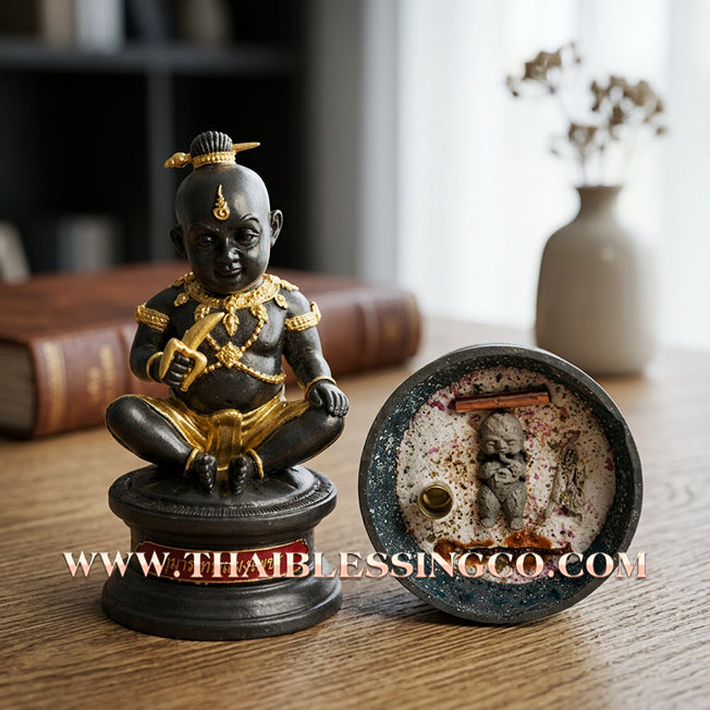 👦 Sacred "Kuman Thep Saeng-Phet" (The Diamond Light Celestial Kumara) – Bucha Statue Edition: Luang Pu Nen Kaeo (2013) – The Divine Engine for Radiant Wealth, Market Dominance, and Unstoppable Trade!