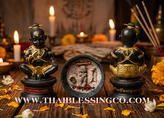 👦 Sacred "Kuman Thep Saeng-Phet" (The Diamond Light Celestial Kumara) – Bucha Statue Edition: Luang Pu Nen Kaeo (2013) – The Divine Engine for Radiant Wealth, Market Dominance, and Unstoppable Trade!