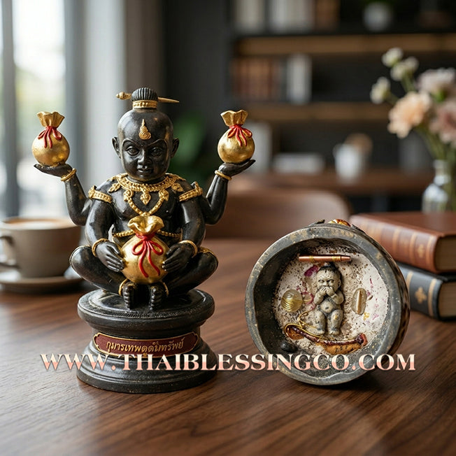 👦 Sacred "Kuman Thep Udom-Sap" (The Celestial Abundance Kumara) – Bucha Statue Edition: Luang Pu Nen Kaeo (2013) – The Divine Engine for Infinite Abundance, Commercial Dominance, and Unbreakable Wealth Security!