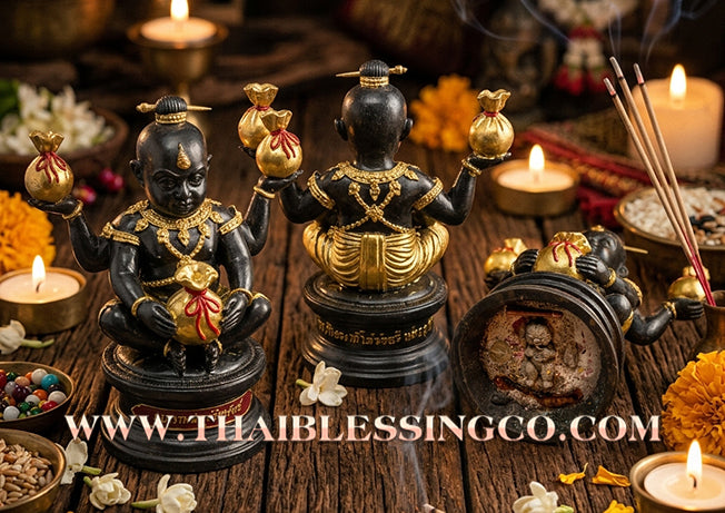 👦 Sacred "Kuman Thep Udom-Sap" (The Celestial Abundance Kumara) – Bucha Statue Edition: Luang Pu Nen Kaeo (2013) – The Divine Engine for Infinite Abundance, Commercial Dominance, and Unbreakable Wealth Security!