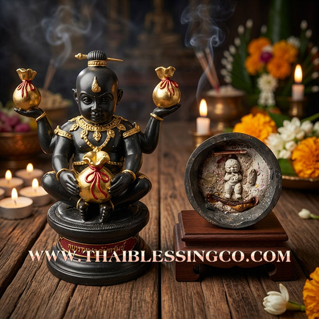 👦 Sacred "Kuman Thep Udom-Sap" (The Celestial Abundance Kumara) – Bucha Statue Edition: Luang Pu Nen Kaeo (2013) – The Divine Engine for Infinite Abundance, Commercial Dominance, and Unbreakable Wealth Security!